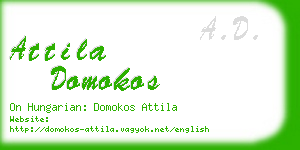attila domokos business card